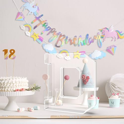 11" Acrylic Letter Charcuterie Tray,Fillable Alphabet & Number Box(Letter D)