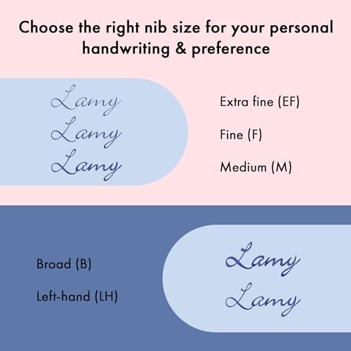 LAMY safari lightrose - Fountain Pen with ergonomic grip & polished steel nib in size M - ideal for any Writing & Calligraphy - including LAMY T 10 blue cartridge - Right-Handed