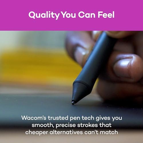 Wacom Intuos Small, Bluetooth Graphic Drawing Tablet with Pen + Software