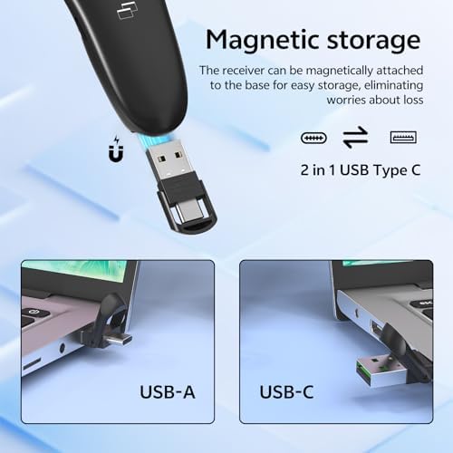 Presentation Clicker for PowerPoint, Wireless Presenter Remote with Case