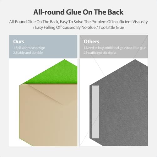 12 Pack Hexagon Acoustic Panels Self Adhesive Sound Proof Foam(Fruit Green)