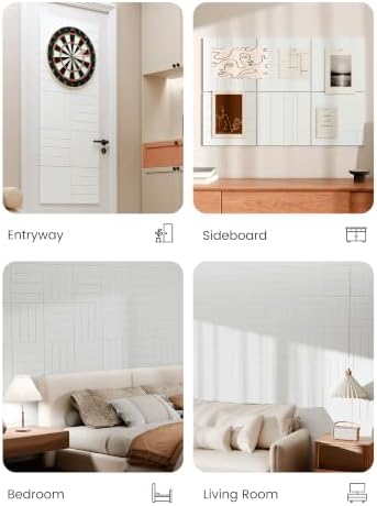 Bumusty 36" x 24" Large Cork Board Alternative, Cold White