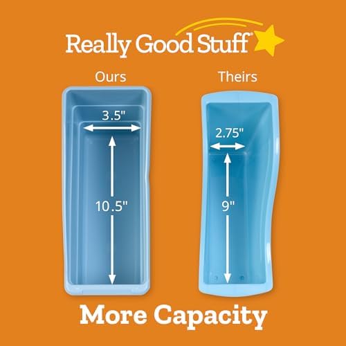 Really Good Stuff Durable Book & Binder Holders, 12-Pack, White