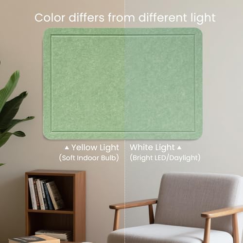 Felt Bulletin Board 24x18 inches, Decorative Pin Board for Home & Office