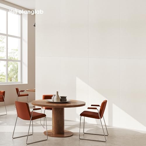 Olanglab Acoustic Wall Panels, 10 Pack, 48" x 24", Plain White