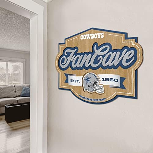 YouTheFan NFL Dallas Cowboys Fan Cave Sign, One Size (Pack of 6)