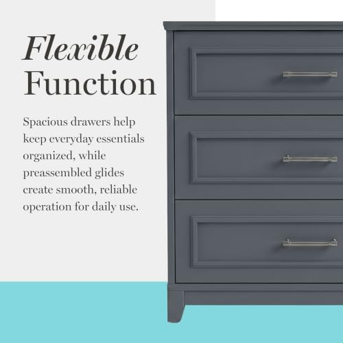 Martha Stewart Lily Pond 6-Piece Modular Media Center, Slate Blue