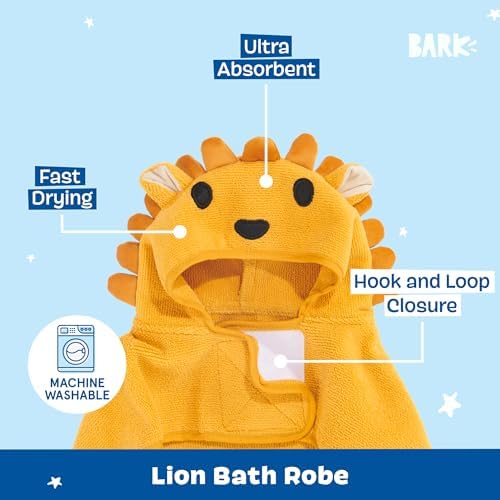 BARKBOX Dog Bathrobe - for Dogs - Large