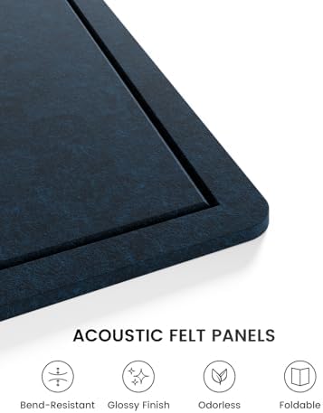 Fluxynara 35.4" x 23.6" Bulletin Board, Carbon Blue