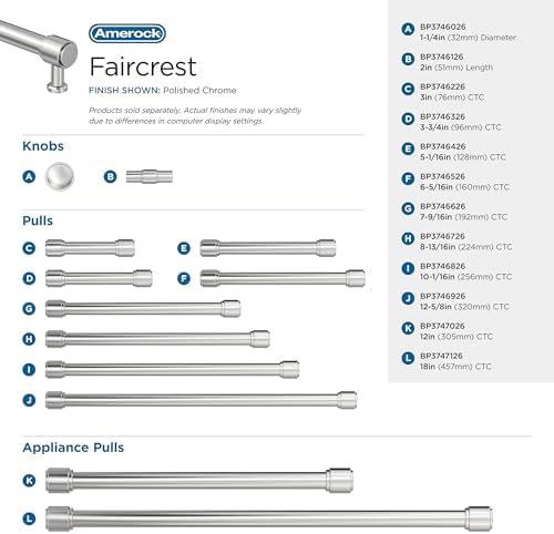 Amerock 5-1/16" Faircrest Polished Chrome Drawer Pull