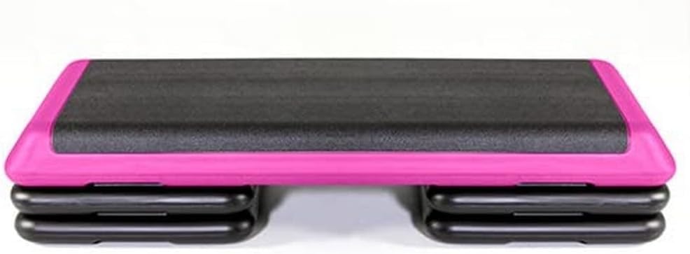 The Original STEP Exercise Step Platform, Health Club Size Stepper for Exercise at Home with 4 Stackable Risers for Height Adjustments
