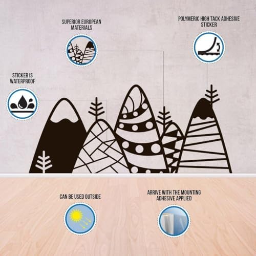 Elegant Workspace Decal: Office Wall Stickers for Aesthetic Enhancement 71 x 71
