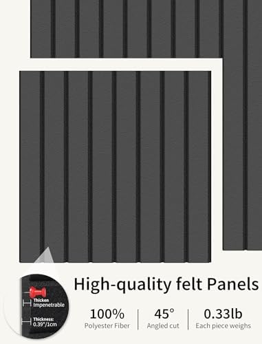48" x 48" Cork Board Alternative, 16 Pack Felt Bulletin Board Tiles with 30 Adhesive Tabs Wall Push Pin Board for Office Classroom Bedroom Decor