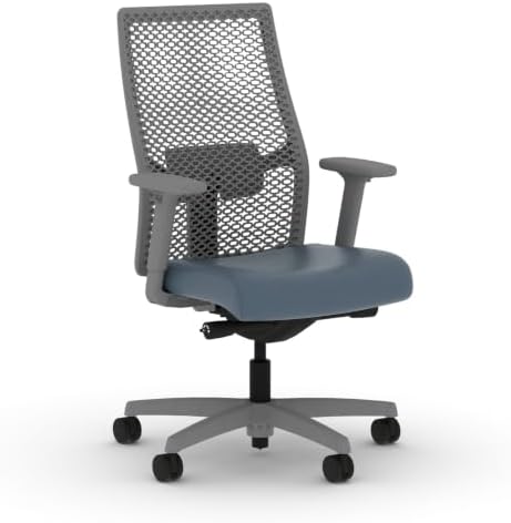 HON Ignition 2.0 ReActiv Ergonomic Office Chair, Lumbar Support, Nimbus