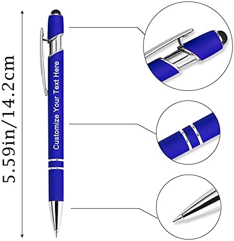 Qingxily Custom Pens Bulk - Up to 300 Pcs, Personalized with Free Engraving, Custom Stylus Ballpoint Pens in Colorful 120 Pcs