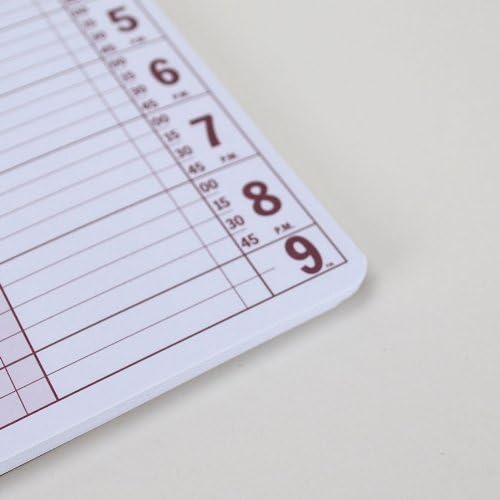 Portage Notebooks Appointment Book – Large 10" x 13.5" Undated Planner for Daily Scheduling - 5 Column Professional Daily Planner Undated for Office, Home, or Salon Use