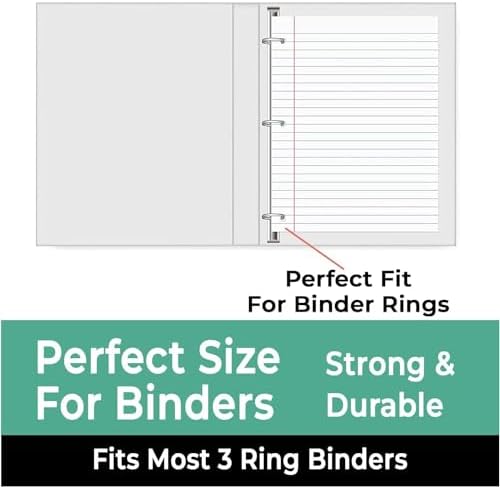 Rosmonde 3600 Sheets Loose Leaf Paper Bulk, 24 Pack, College Ruled Paper