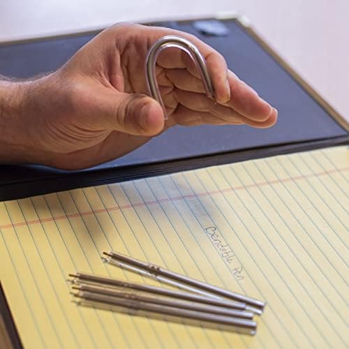 5pk Non-Lethal Flexible Ballpoint Pen Writing Tool, Black Ink