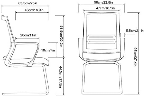 Home Office Chair with Mid-Back Rotating Waist Support Desk Task Computer Chair Ergonomic Comfortable Mesh Armchair (A)