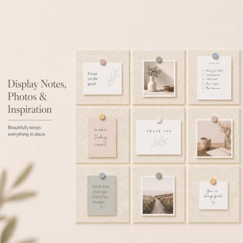 Felt Bulletin Board Tiles, Cork Board Alternative, 48 x 36 in