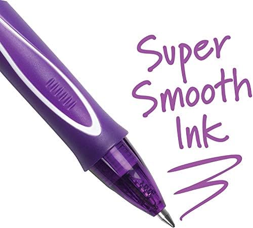 BIC Gelocity Quick Dry Gel Pens, 0.7mm, Assorted Colors, Pack of 8