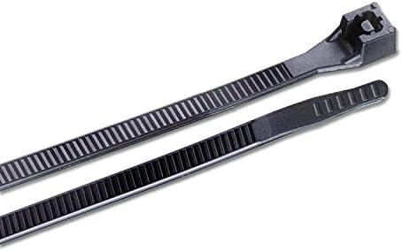 Gardner Bender 46-206UVB Doublelock Cable Tie, 6 Inch., Tensile Strength, Wire / Cord Management Industrial and Household Use, Nylon Zip Tie, 100 Pk., UV Resistant Black