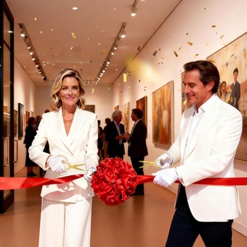 Grand Opening Ribbon-Cutting Ceremony Kit, Glossy Finish Handle
