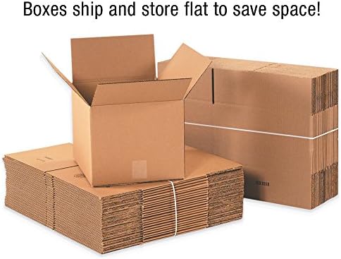 BOX USA 18 x 18 x 30 Corrugated Cardboard Boxes, Tall 18"L x 18"W x 30"H, Pack of 10 | Shipping, Packaging, Moving, Storage Box for Home or Business, Strong Wholesale Bulk Boxes