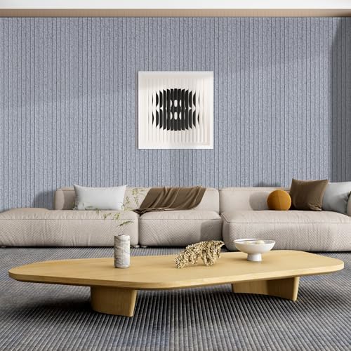 TO-TH Acoustic Wall Panels Large Noise Deadening Panel 5 Pack, Silver Gray