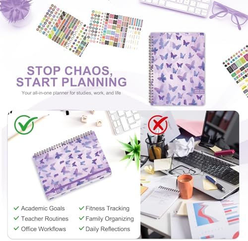 Planner 2026-2027, Weekly and Monthly Academic Year Calendar Planner, July 2026 - June 2027, Daily Agenda Book for Office School Supplies, A5(6.3'' x 8.5'')