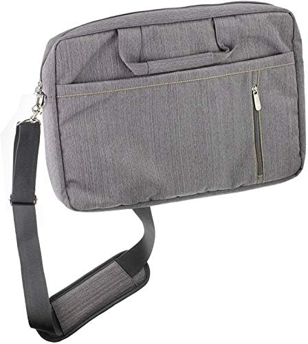 Navitech Grey Premium Messenger Bag - Compatible With Dimi 10 inch LCD Writing Tablet