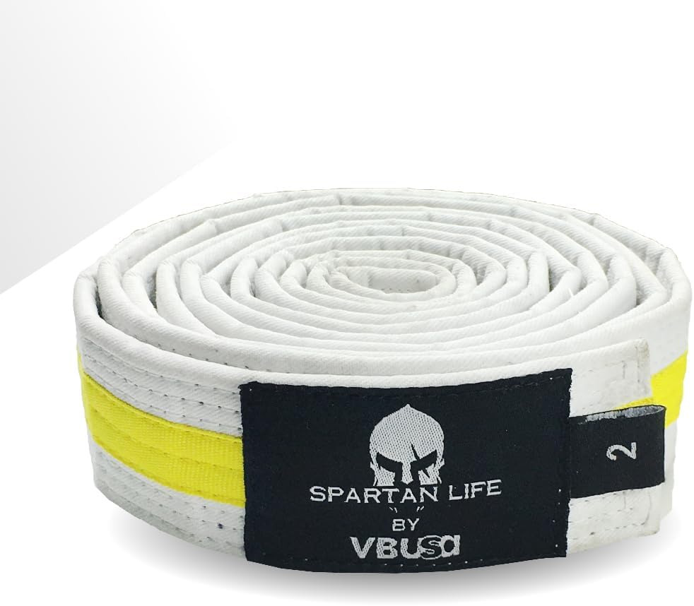 Karate Belt, All-Purpose Martial Arts Belt, Judo, Taekwondo Belt, Durable MMA Color Rank TKD Belt Size 0-6.