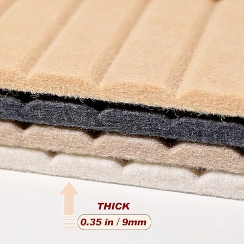 Large Felt Wall Tiles Cork Boards for Office Cubicle, 35"x23.6" Felt Bulletin Board Tiles Pin Board for Walls Home Decor, Noise Reduction Boards Panels for Photos Memos, 6-Pack, Dark Camel