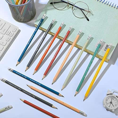 Sabary 60 Pcs Inspirational Pencils Bulk Back to School Gift School Supply