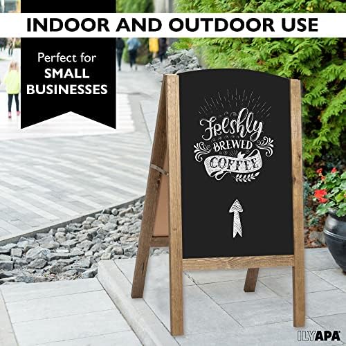 Ilyapa A Frame Chalk Board Easel Sign 20x40 in - Sandwich Signs Outdoor