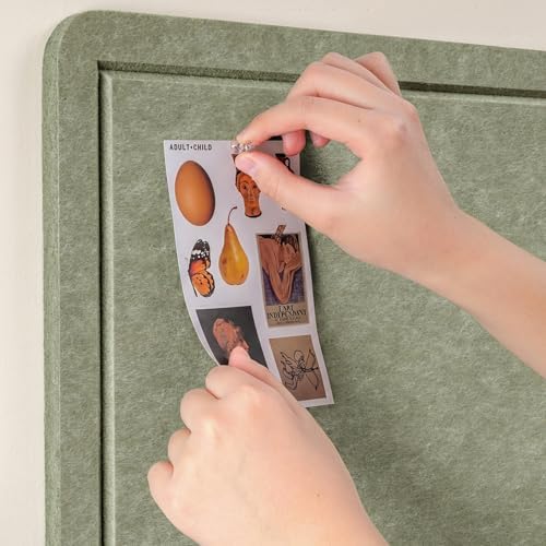 Felt Bulletin Board 24x18 inches, Decorative Pin Board for Home & Office