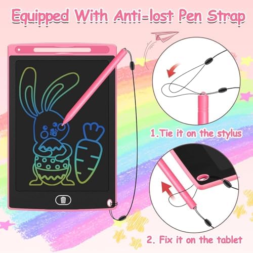 LCD Writing Tablets for Kids Bulk 16 PCS 8.5" Reusable Drawing Pads for Kids Doodle Boards for Class Party Favors Return Gifts for Kid Boys Girls Children's Day Toys Kids Drawing Tablet (16)