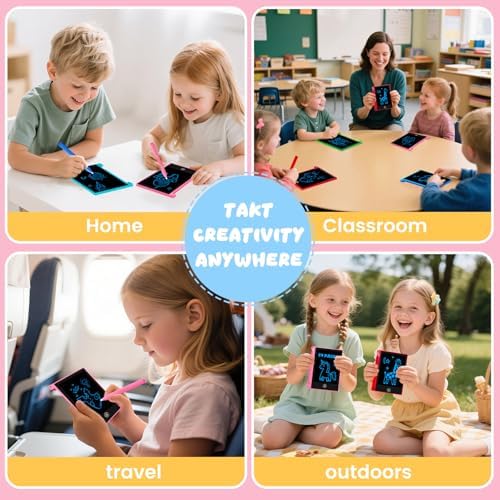 32 Pack 4.4 Inch Mini LCD Writing Tablet for Kids, Erasable and Reusable Toddler Doodle Board, Ideal School or Party Favors Gift for Age 3 Years Old and Above