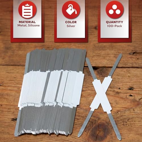 XFasten Self Adhesive Fasteners 2 Inch Capacity (100-Pack) Strong Adhesion Premium File Prong Fasteners 2 Inch for Folders, Paper, Reports, Charts Folder Accessories, File Prong Fastener Base