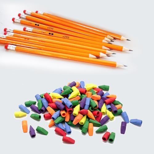S & E TEACHER'S EDITION Pencils & Erasers Tops Set, 432Pcs