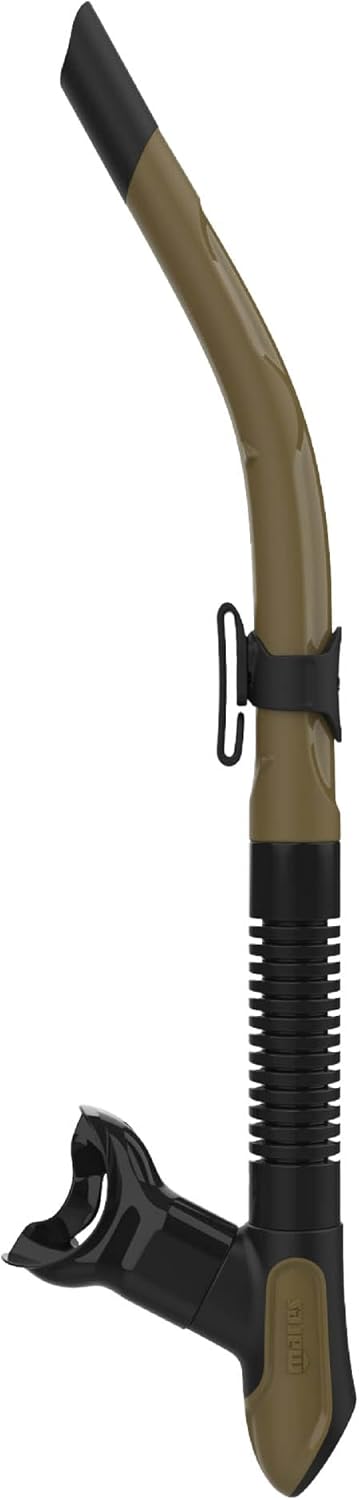 Mares Ergo Flex Snorkel for Scuba Diving, Snorkeling, Freediving with Corrugated Silicone Hose & Mouthpiece