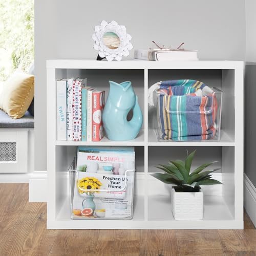 iDesign Open-Front Storage Bin, Clear