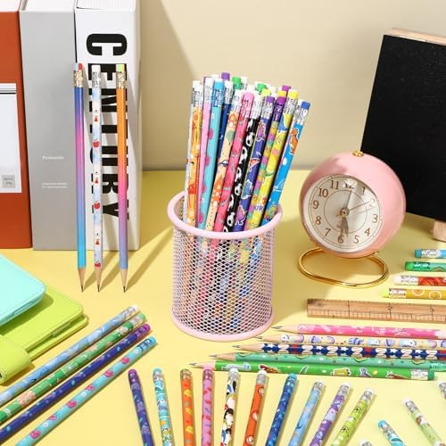 Sabary 200 Pcs Assorted Wood Pencil Bulk 50 Styles Colorful #2 HB Pencils