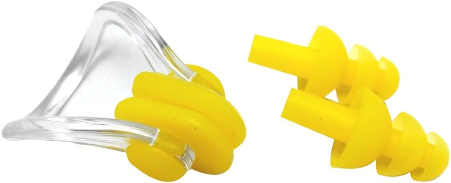 Zooshine 6 Sets Waterproof Silicone Swimming Earplugs Nose Clip Plugs,Ear & Nose Protector Swimming Sets Box Package