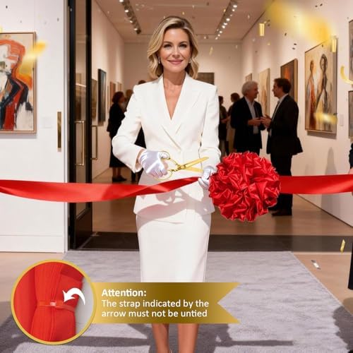 Grand Opening Ribbon-Cutting Ceremony Kit, Mirror Polished Handle