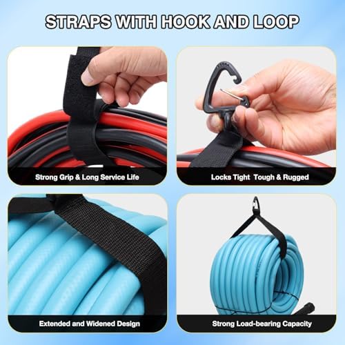 Nilight 4 Pack RV Hose Storage Bags, Waterproof Utility Bag with Cover
