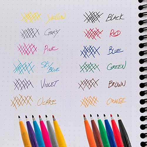 Pentel Sign Pen Fiber-Tipped Pen, Gray Ink, Box of 12 (S520-N)