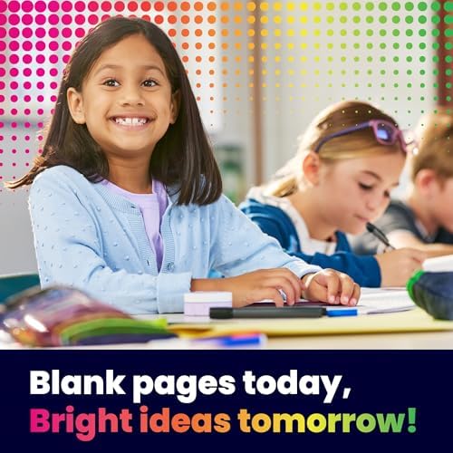 Hygloss Half Blank Books for Kids to Write Stories & Illustrate – Bulk 48 Pack – 5.5" x 8.5" A5 – Primary Journal for Grades K-2, Preschool/Kindergarten Notebook with Picture Space – 24 Pages, White