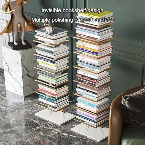 Modern Open Vertical Bookcase,Invisible Floating Storage Rack,Narrow Floor Standing Organizer for Small Spaces,Black-150cm/59in