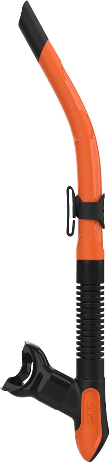 Mares Ergo Flex Snorkel for Scuba Diving, Snorkeling, Freediving with Corrugated Silicone Hose & Mouthpiece